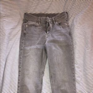 Topshop grey denim skinny jeans